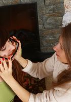 ATK Natural & Hairy: Anni Bay (Loredana and Anni rub their tongues on each others clits.)