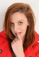 Emma Evins Poses in a Bright Red Coat, Emma Evins (emm030) ATK Natural & Hairy: Emma Evins (Emma Evins Poses in a Bright Red Coat)