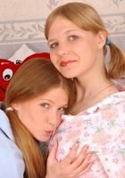 Karina and Lena in their pajamas, Lena (len039) ATK Archives: Lena (Karina and Lena in their pajamas)