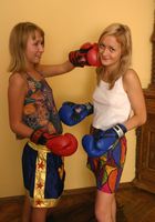 Marina and Maria duke it out in this boxing set but make up and kiss, Maria (mar197) ATK Archives: Maria (Marina and Maria duke it out in this boxing set but make up and kiss)
