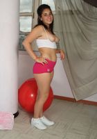 Roxane strips to show off her pussy, Roxane (rox048) ATK Exotics: Roxane (Roxane strips to show off her pussy)