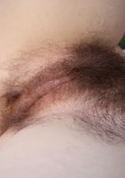 Outside spreading hairy pussy, Snow (sno002) ATK Natural & Hairy: Snow (Outside spreading hairy pussy)